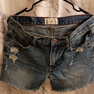 Aeropostale Ripped Denim Jean Shorts